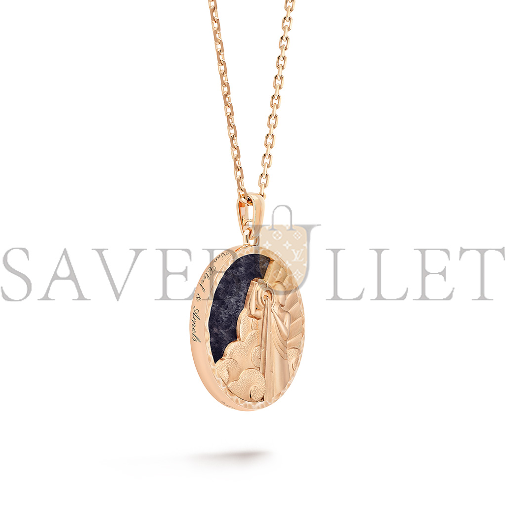 VAN CLEEF ARPELS ZODIAQUE LONG NECKLACE AQUARII (AQUARIUS) - ROSE GOLD, AVENTURINE  VCARP9RC00